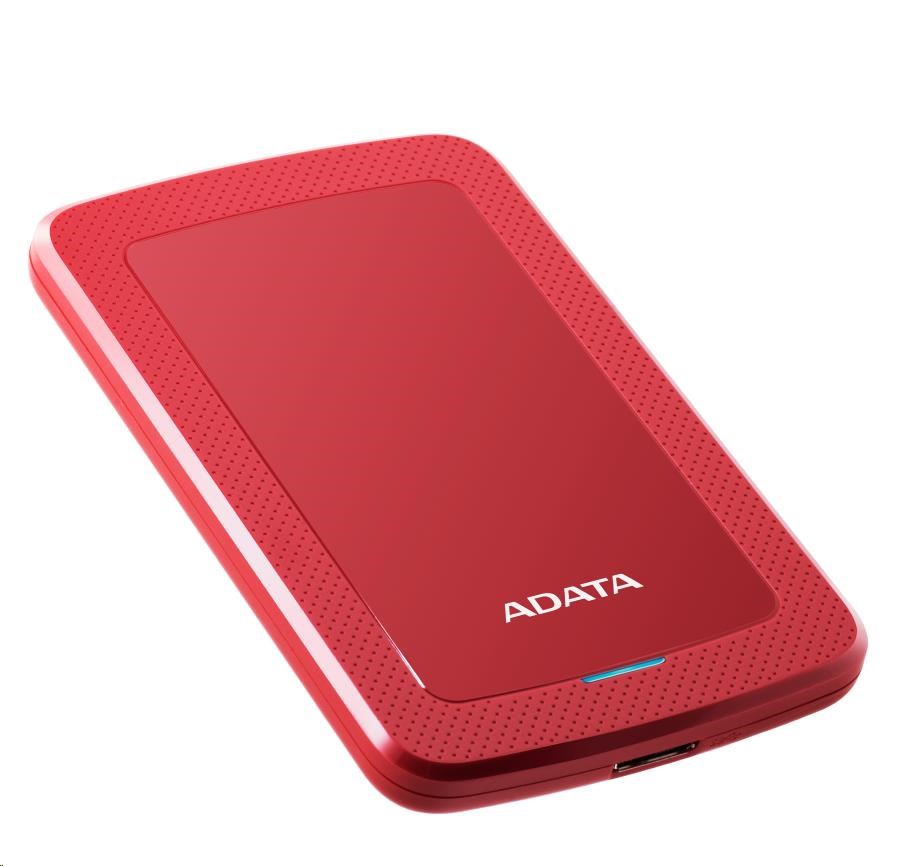 ADATA Externí HDD 1TB 2,5" USB 3.1 HV300, červený