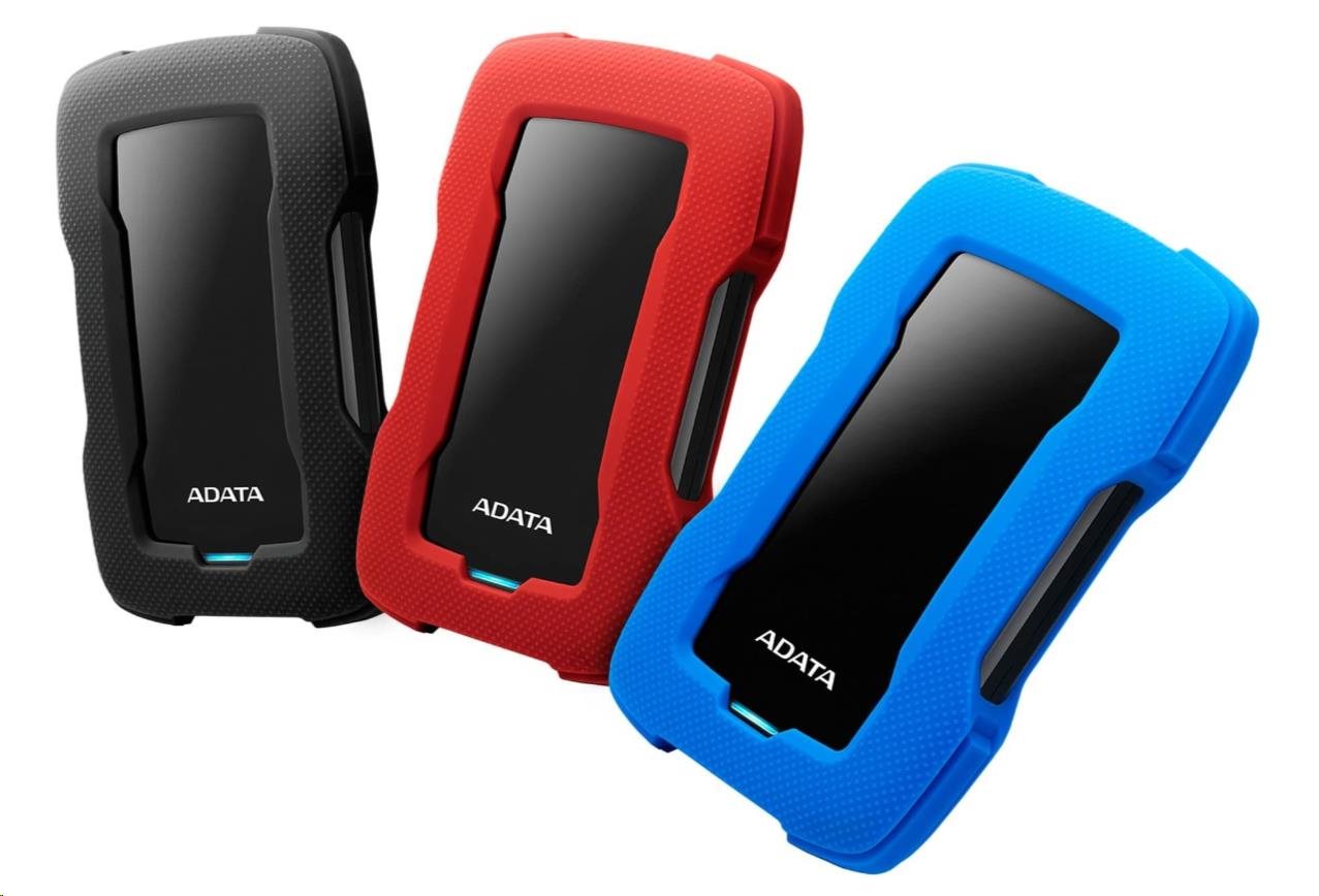 ADATA Externí HDD 1TB USB 3.1 HD330, BLACK COLOR BOX, černý (gumový, nárazu odolný)