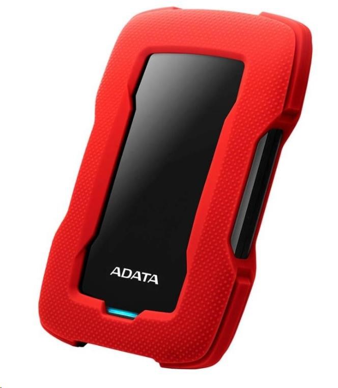 ADATA Externí HDD 1TB 2,5" USB 3.1 HD330, RED COLOR BOX, červený (gumový, nárazu odolný)