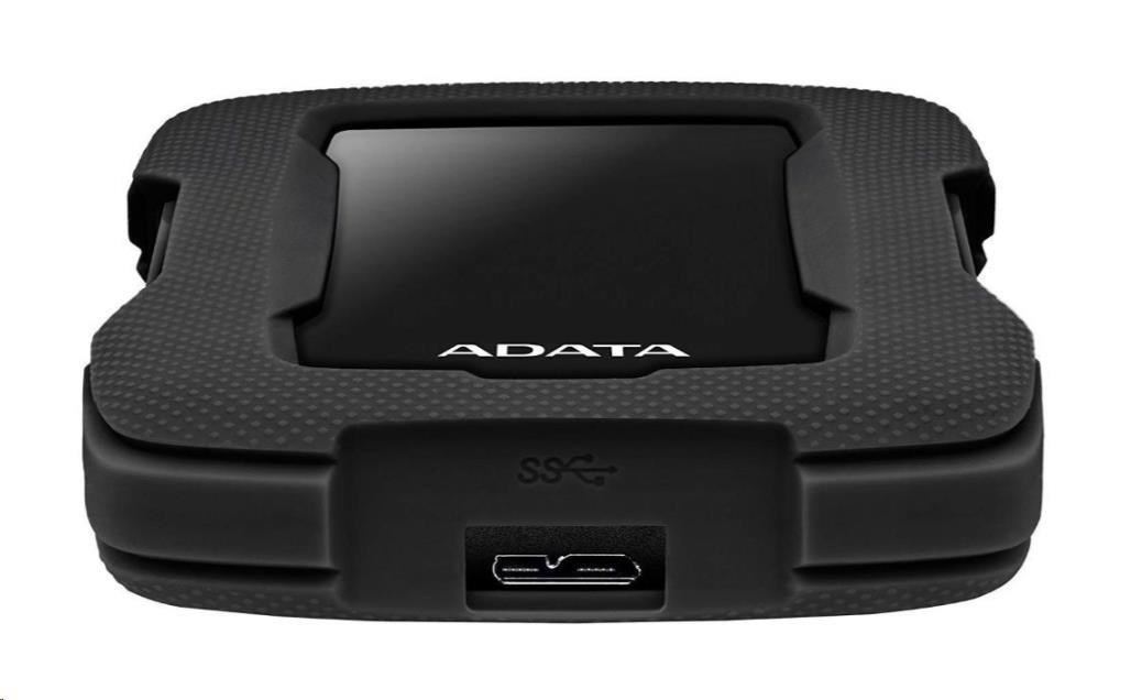 ADATA Externí HDD 2TB 2,5" USB 3.1 HD330, BLACK COLOR BOX, černý (gumový, nárazu odolný)