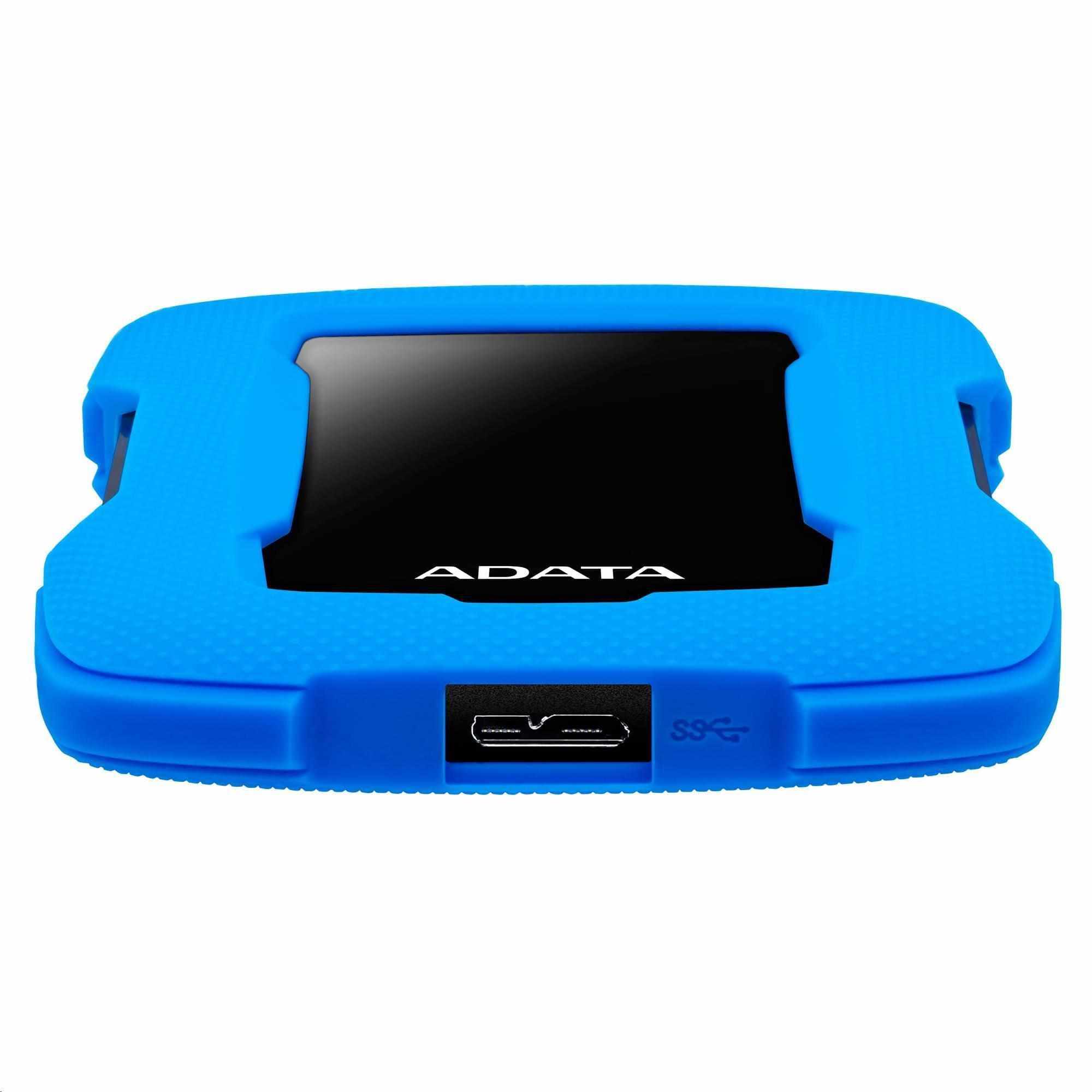 ADATA Externí HDD 2TB 2,5" USB 3.1 HD330, BLUE COLOR BOX, modrý (gumový, nárazu odolný)