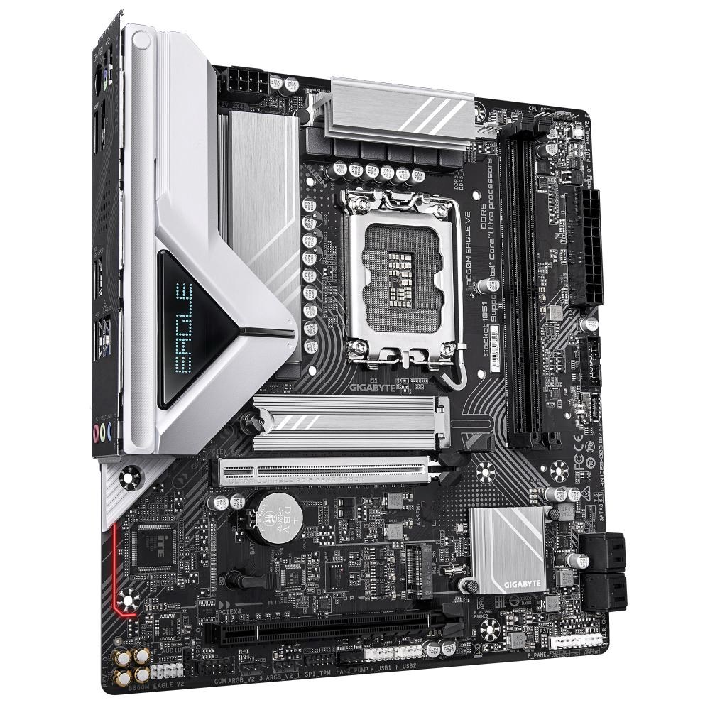 GIGABYTE MB Sc LGA1851 B860M EAGLE V2, Intel B860, 2xDDR5, 1xDP, 1xHDMI, mATX