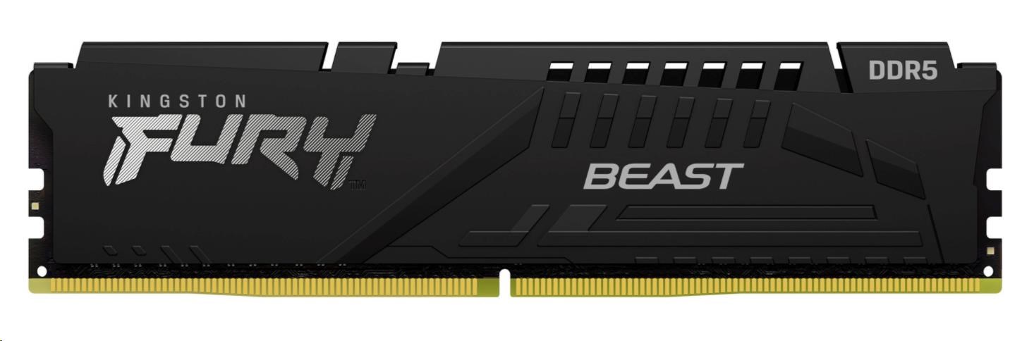 KINGSTON DIMM DDR5 32GB (Kit of 2) 5600MT/s CL40 FURY Beast Černá
