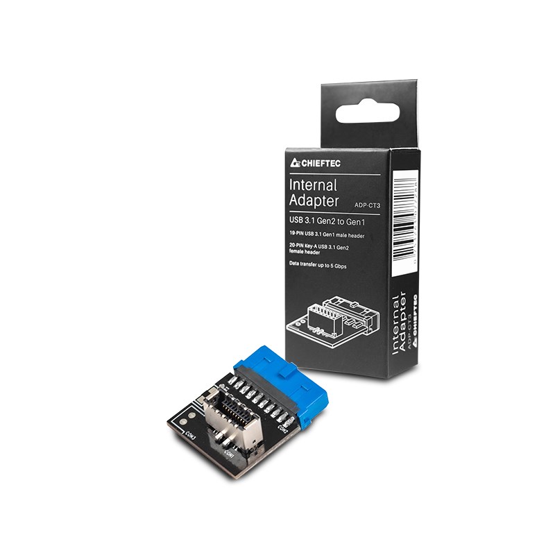 CHIEFTEC interní adaptér z USB 3.1 Gen2 na Gen1