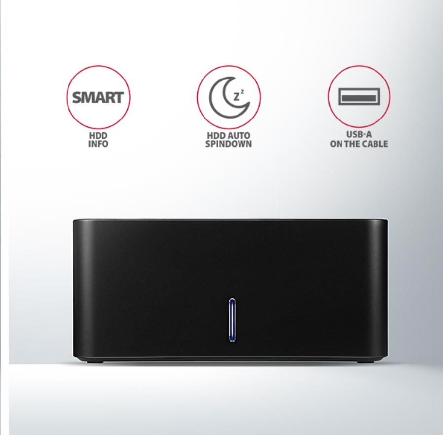 AXAGON ADSA-SN, USB 3.2 Gen1 - SATA 6G, 2.5"/3.5" HDD/SSD dokovací stanice