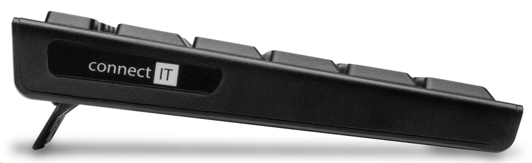 CONNECT IT Combo bezdrátová černá klávesnice + myš, CZ + SK layout