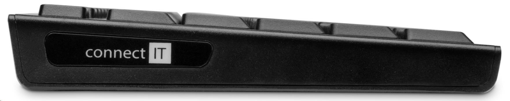 CONNECT IT Combo bezdrátová černá klávesnice + myš, CZ + SK layout