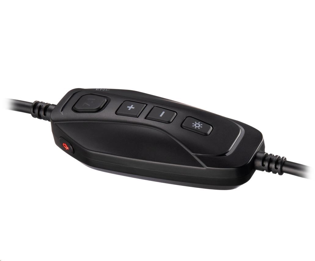 Acer sluchátka NITRO GAMING HEADSET 310 (NHW310),herní,audio kontrol box,20KHz,ENC,Black