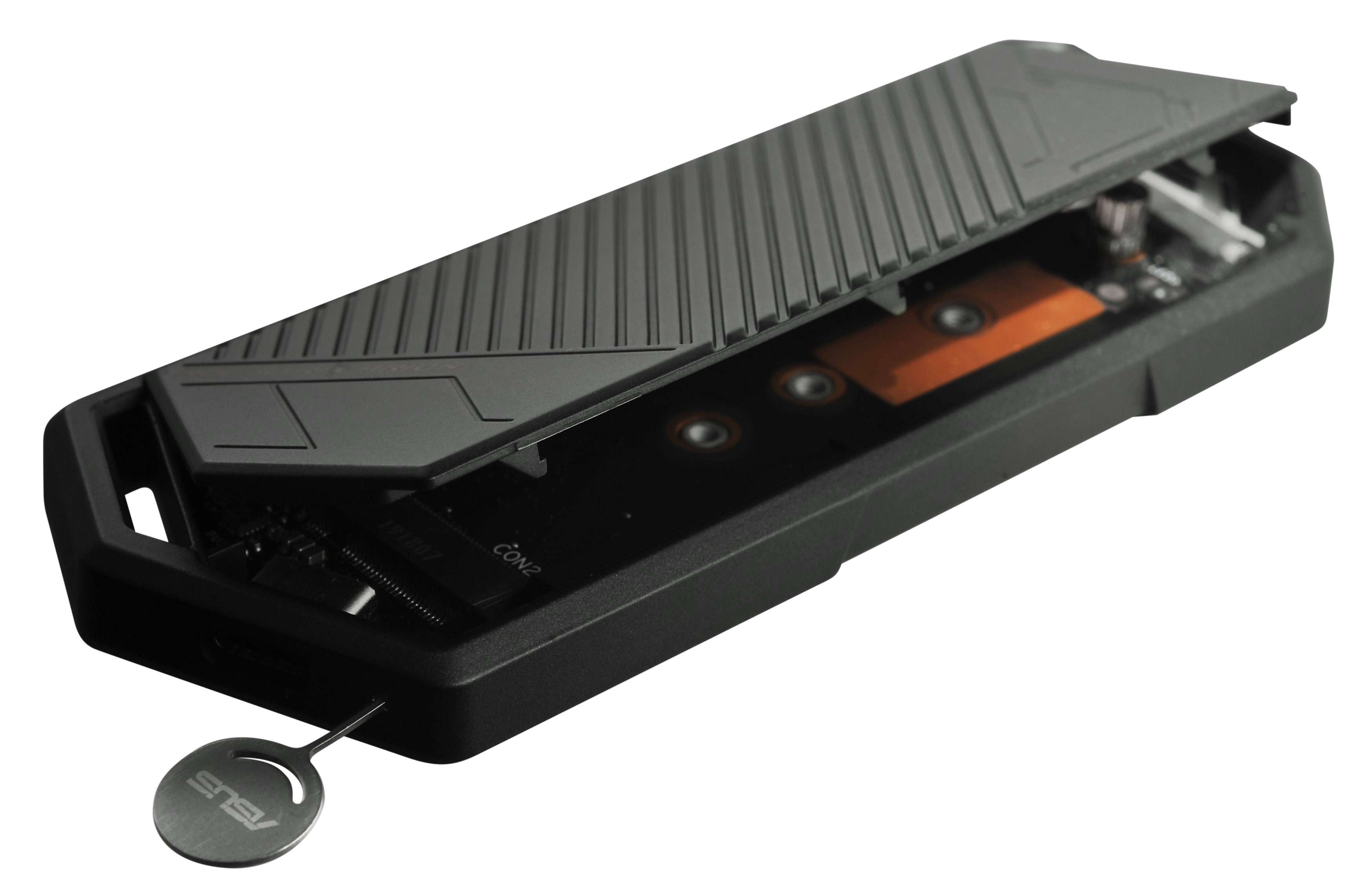 ASUS ROG STRIX ARION SSD NVME AURA case, USB-C 3.2, M.2 NVMe SSD kovový box, délka 30-80 mm, AURA RGB