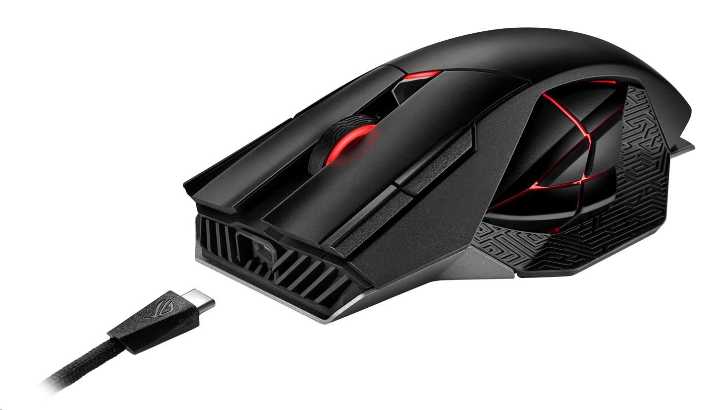 ASUS myš ROG SPATHA X (P707), bezdrátová, černá
