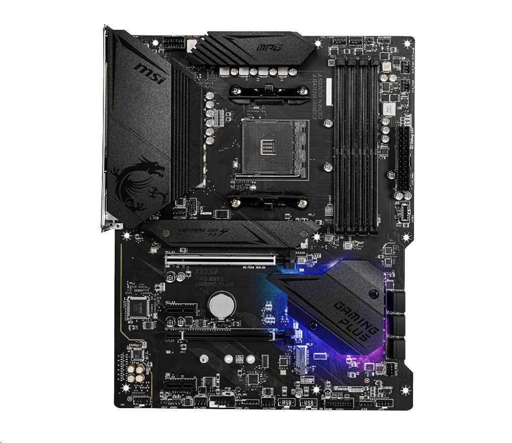 MSI MB Sc AM4 MPG B550 GAMING PLUS, AMD B550, 4xDDR4, VGA, ATX
