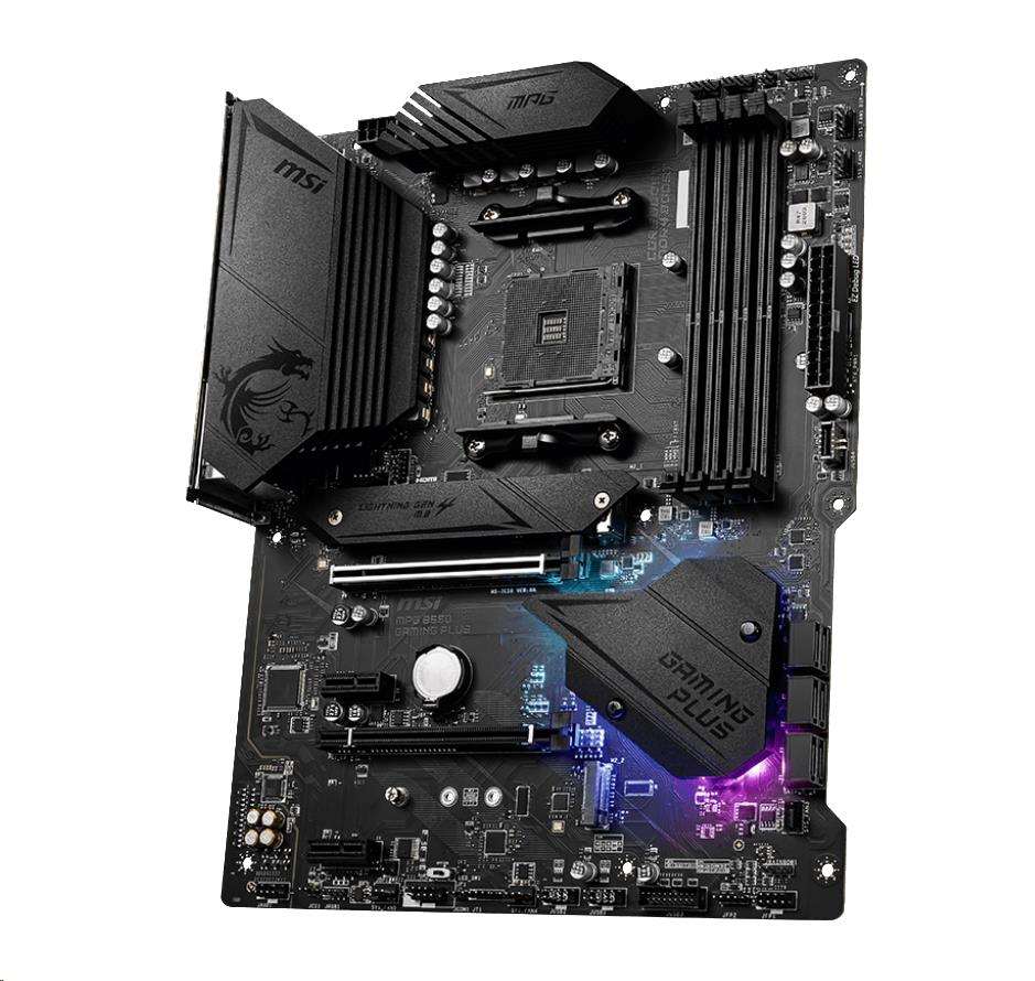 MSI MB Sc AM4 MPG B550 GAMING PLUS, AMD B550, 4xDDR4, VGA, ATX