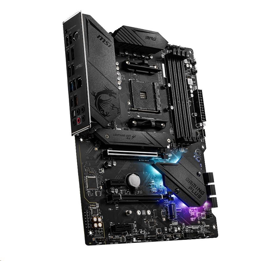 MSI MB Sc AM4 MPG B550 GAMING PLUS, AMD B550, 4xDDR4, VGA, ATX