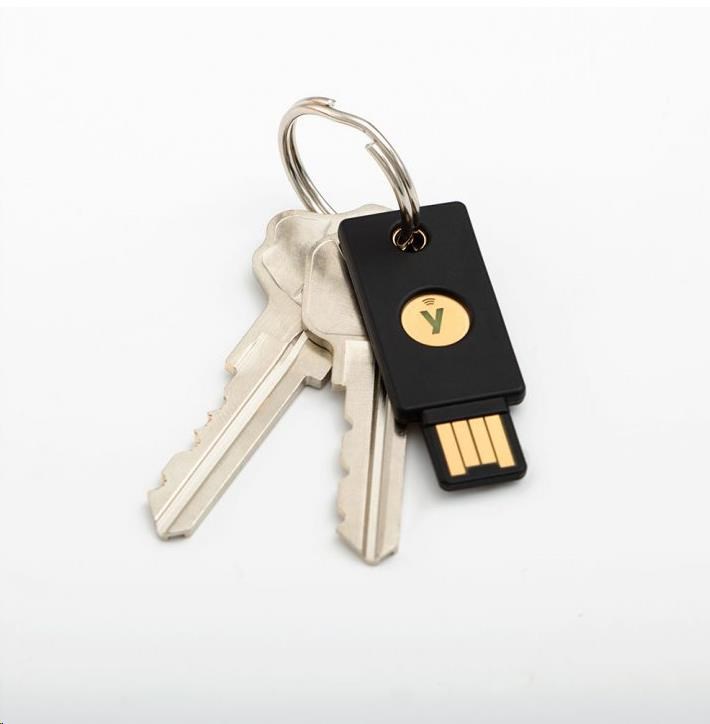 YubiKey 5 NFC - USB-A, klíč/token s vícefaktorovou autentizaci (NFC), podpora OpenPGP a Smart Card (2FA)