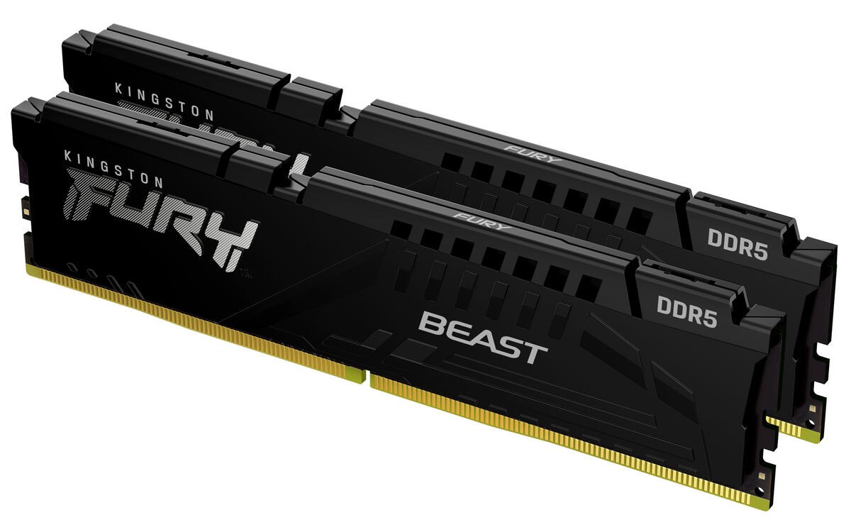 KINGSTON DIMM DDR5 16GB (Kit of 2) 6000MT/s CL30 FURY Beast EXPO Černá