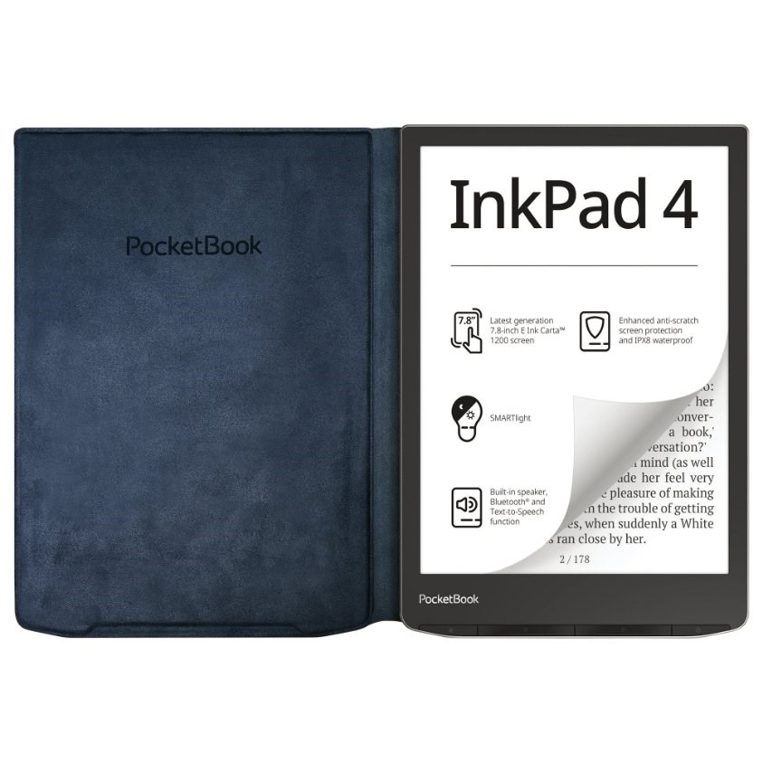 POCKETBOOK pouzdro Charge pro InkPad Color3, InkPad 4, noční modrá