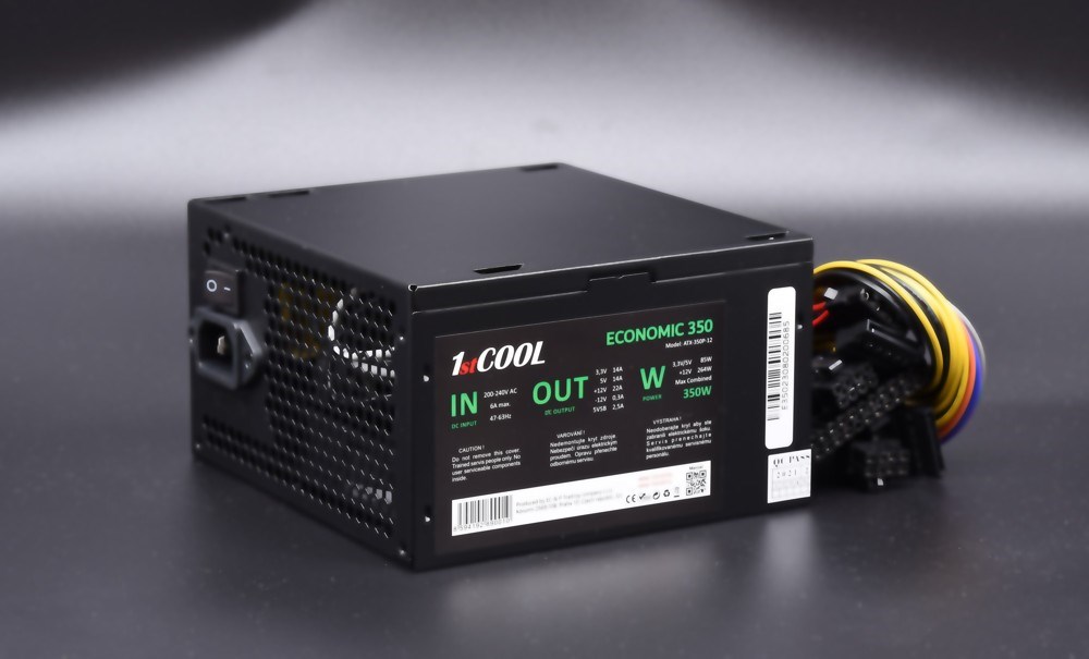 1stCOOL zdroj ATX 350W ECONOMIC EVO, PPFC