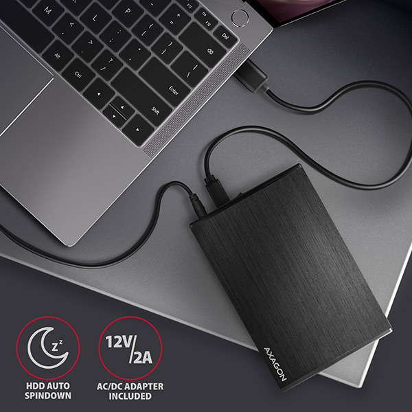 AXAGON EE35-XA3, USB 3.2 Gen 1 - SATA, 3.5" externí ALINE box