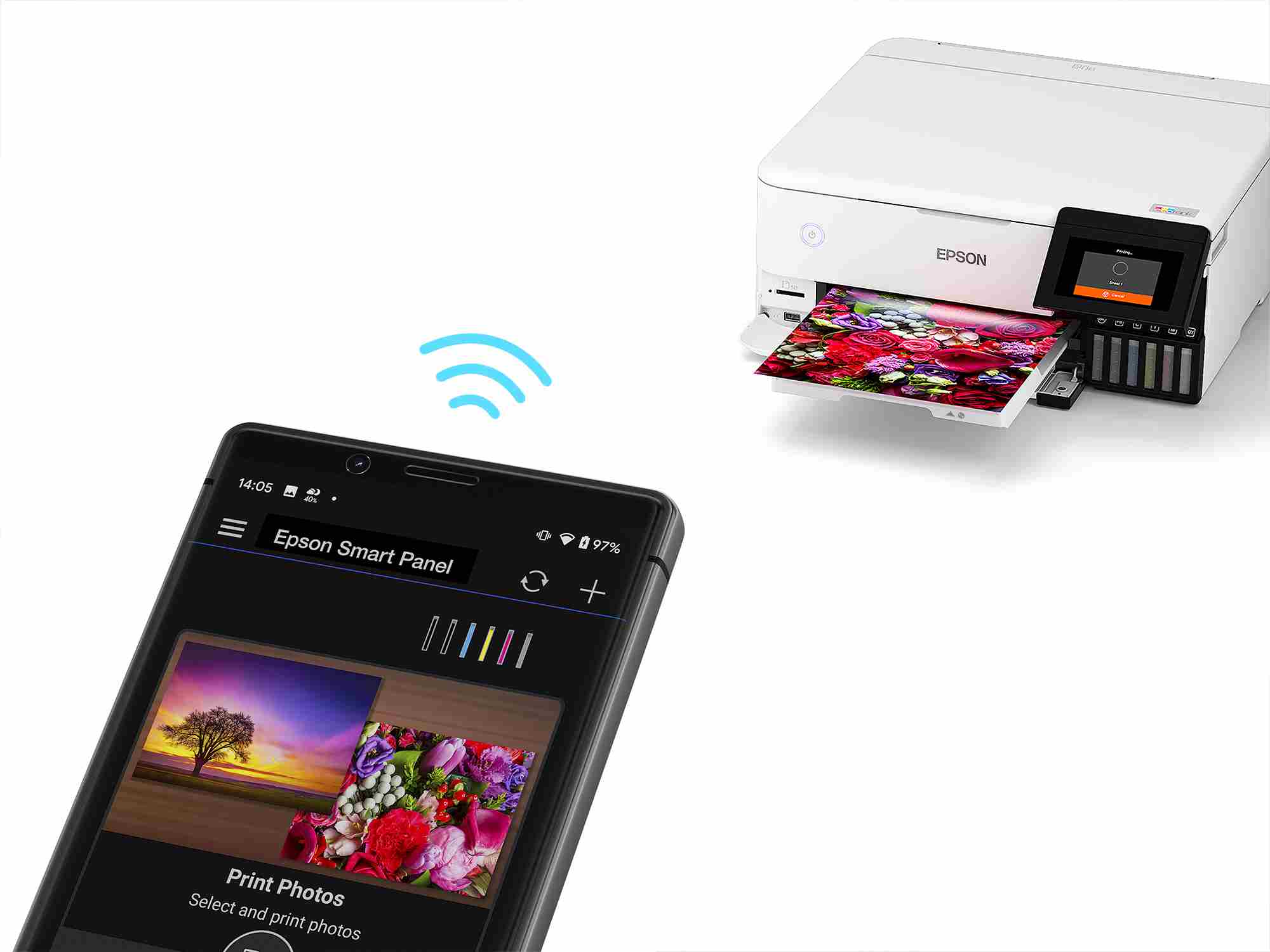 EPSON tiskárna ink EcoTank L8160, 3v1, A4, 16ppm, USB, LCD panel, Foto tiskárna, 6ink,Záruka 5 let po registraci zdarma