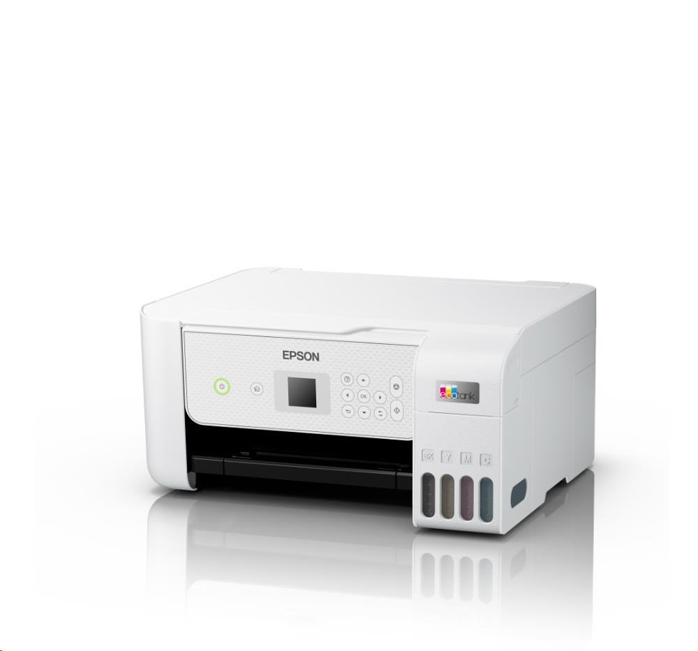 EPSON tiskárna ink EcoTank L3286, 5760x1440dpi, A4, 33ppm, USB, Wi-Fi, sken, bílá,Záruka 5 let po registraci zdarma