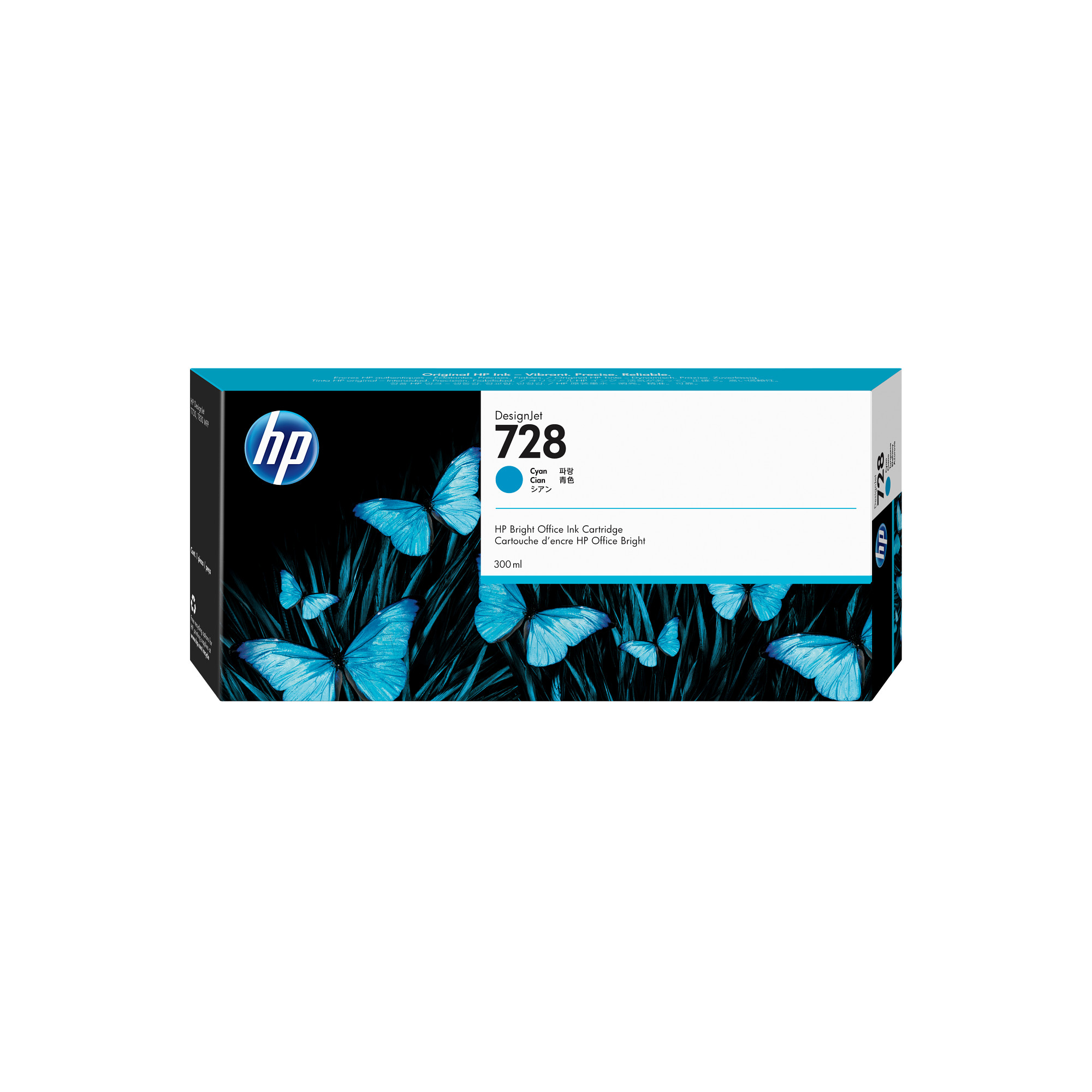 HP 728 300-ml Cyan InkCart