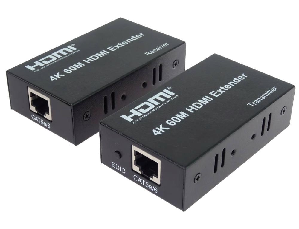 PremiumCord HDMI2.0 extender na 60m přes jeden kabel Cat5e/Cat6/Cat7