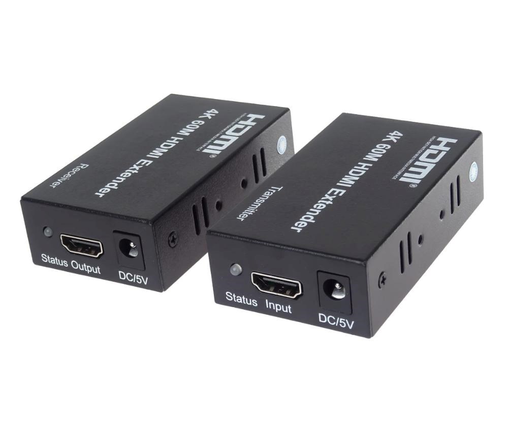 PremiumCord HDMI2.0 extender na 60m přes jeden kabel Cat5e/Cat6/Cat7
