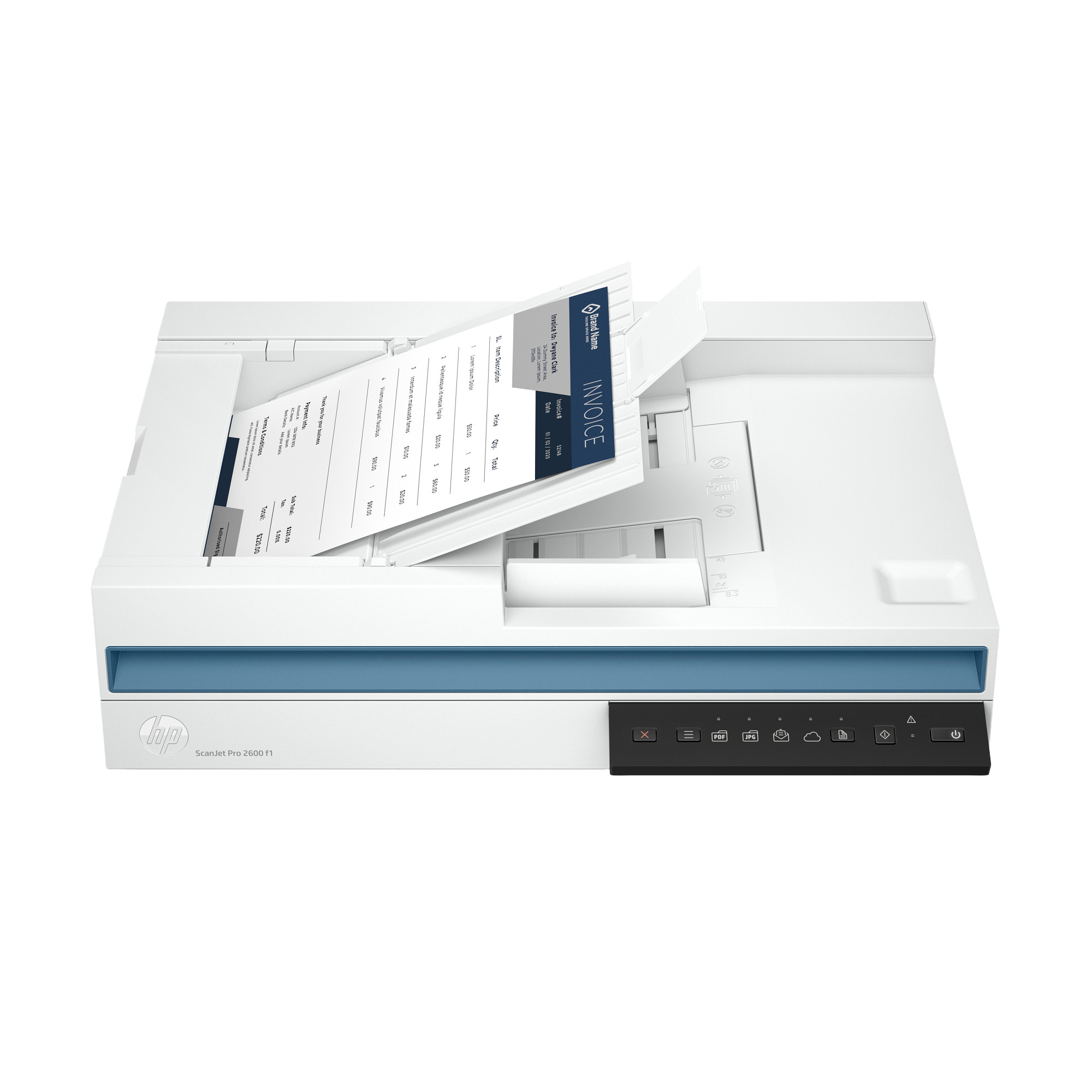 HP ScanJet Pro 2600 f1 Flatbed Scanner (A4,1200 x 1200, USB 2.0, ADF, Duplex)