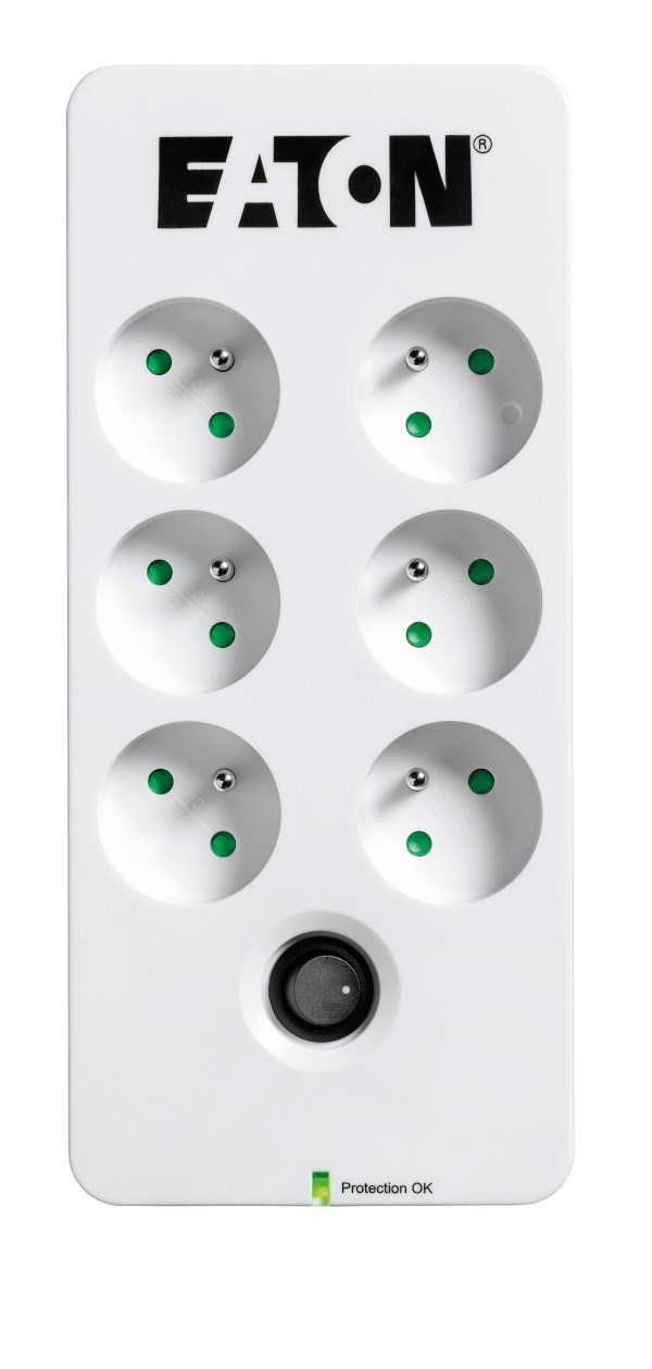 Eaton Protection Box 6 FR, přepěťová ochrana, 6 zásuvek, 1m