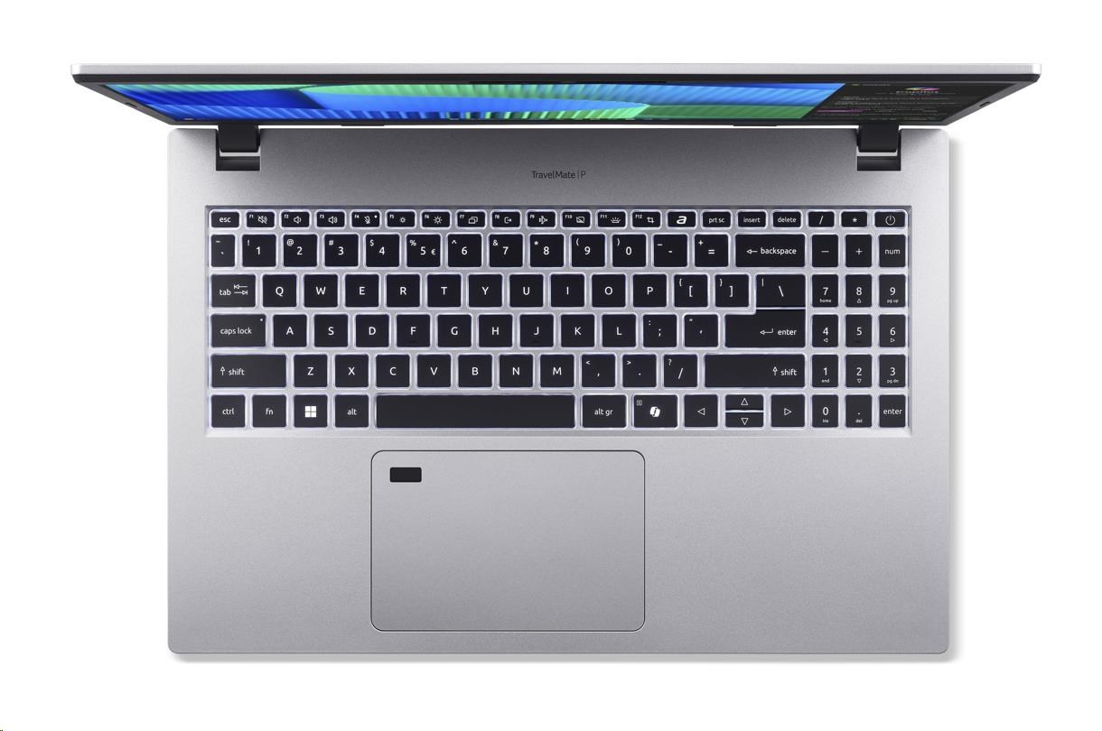 ACER NTB TravelMate P2 (TMP215-55-TCO-39Z6),Core 3 100U,15.6"FHD,16GB,512GB SSD,Intel Graphics,W11P,Silver