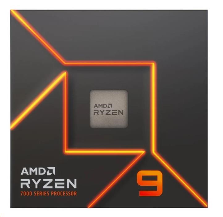 CPU AMD RYZEN 9 7900, 12-core, 3.7GHz, 76MB cache, 65W, socket AM5, BOX