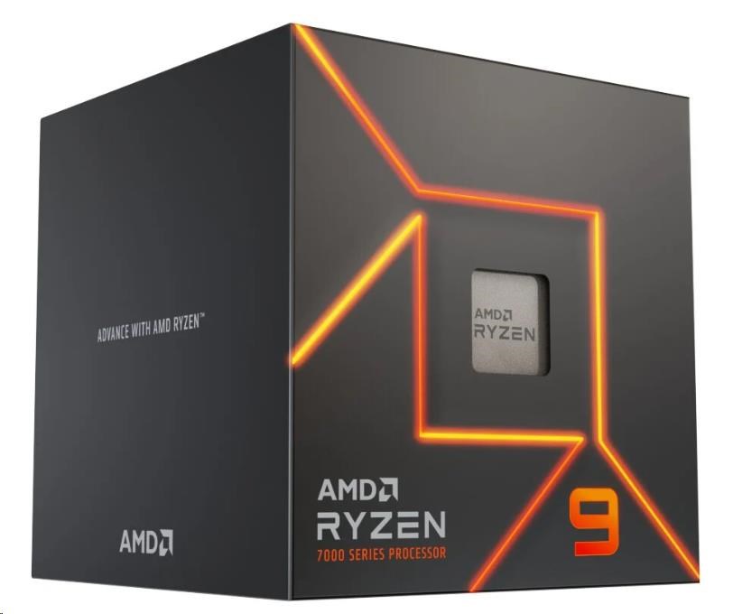 CPU AMD RYZEN 9 7900, 12-core, 3.7GHz, 76MB cache, 65W, socket AM5, BOX