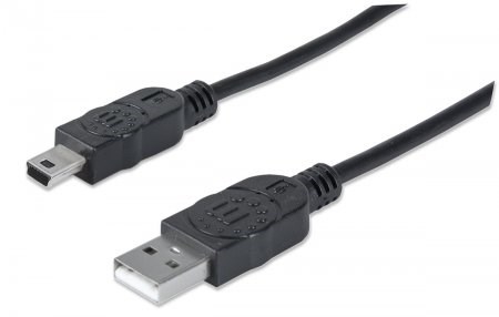 MANHATTAN Kabel USB 2.0 A-mini B propojovací 1,8m