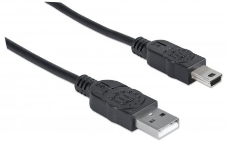 MANHATTAN Kabel USB 2.0 A-mini B propojovací 1,8m