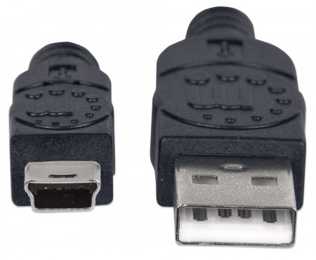 MANHATTAN Kabel USB 2.0 A-mini B propojovací 1,8m