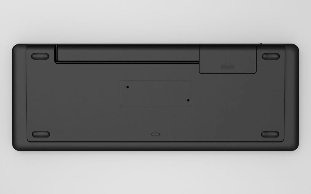 C-TECH Klávesnice WLTK-03, Bezdrátová, Touchpad, černá