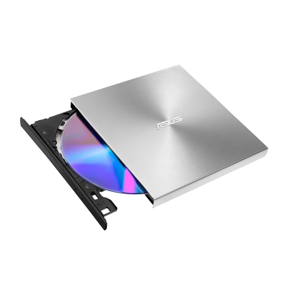 ASUS DVD ZenDrive SDRW-08U9M-U SILVER, External Slim DVD-RW, USB Type-C/Type-A, M-DISC