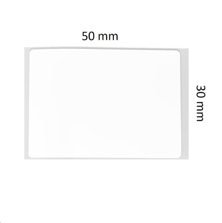 BAZAR - Niimbot štítky R 50x30mm 230ks White pro B21, B21S, B3S, B1 - Poškozený obal (Komplet)