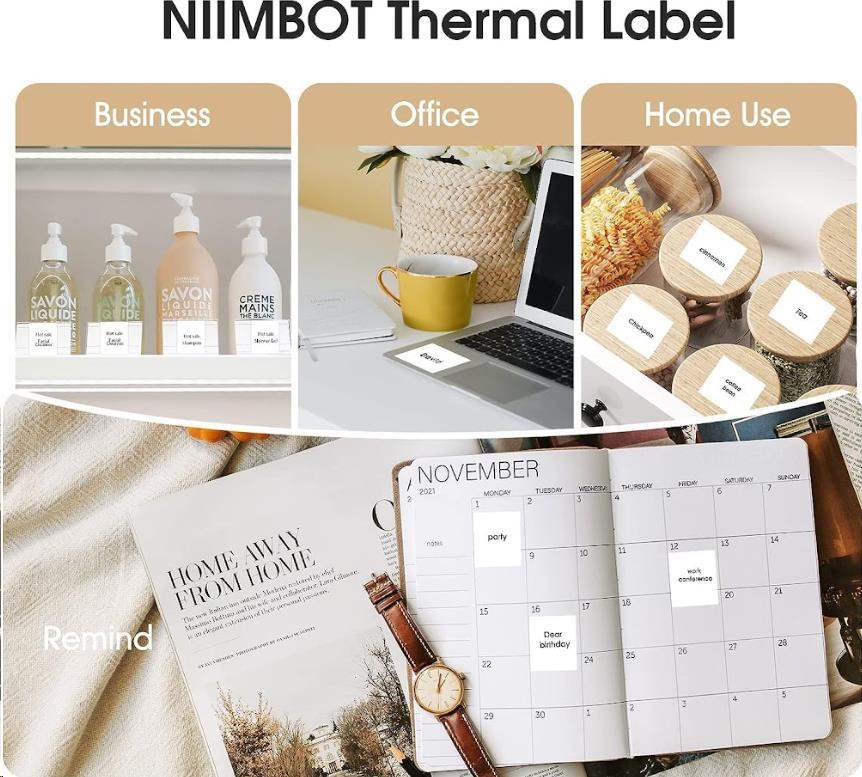BAZAR - Niimbot štítky R 50x30mm 230ks White pro B21, B21S, B3S, B1 - Poškozený obal (Komplet)
