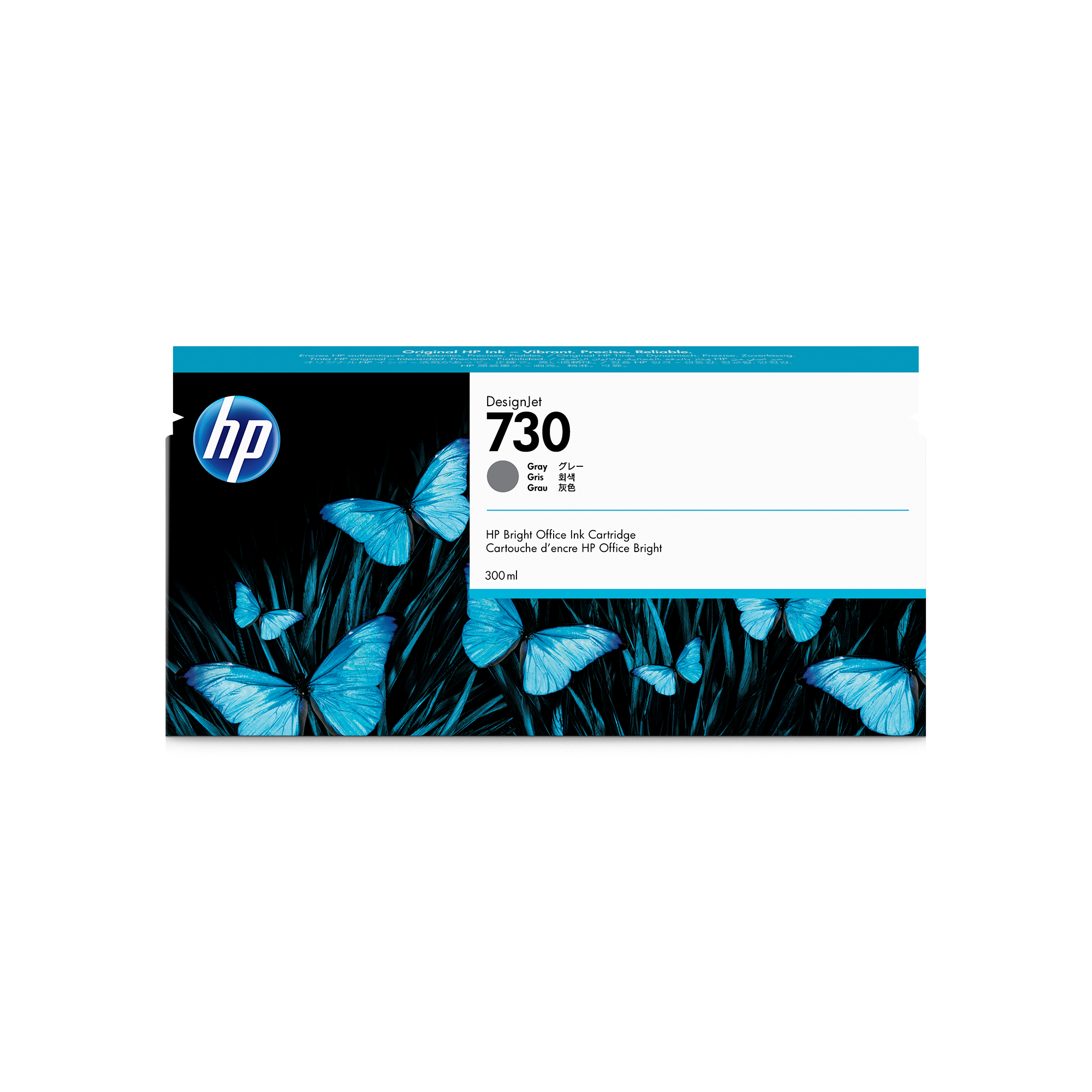 HP 730 300-ml Gray Ink Cartridge