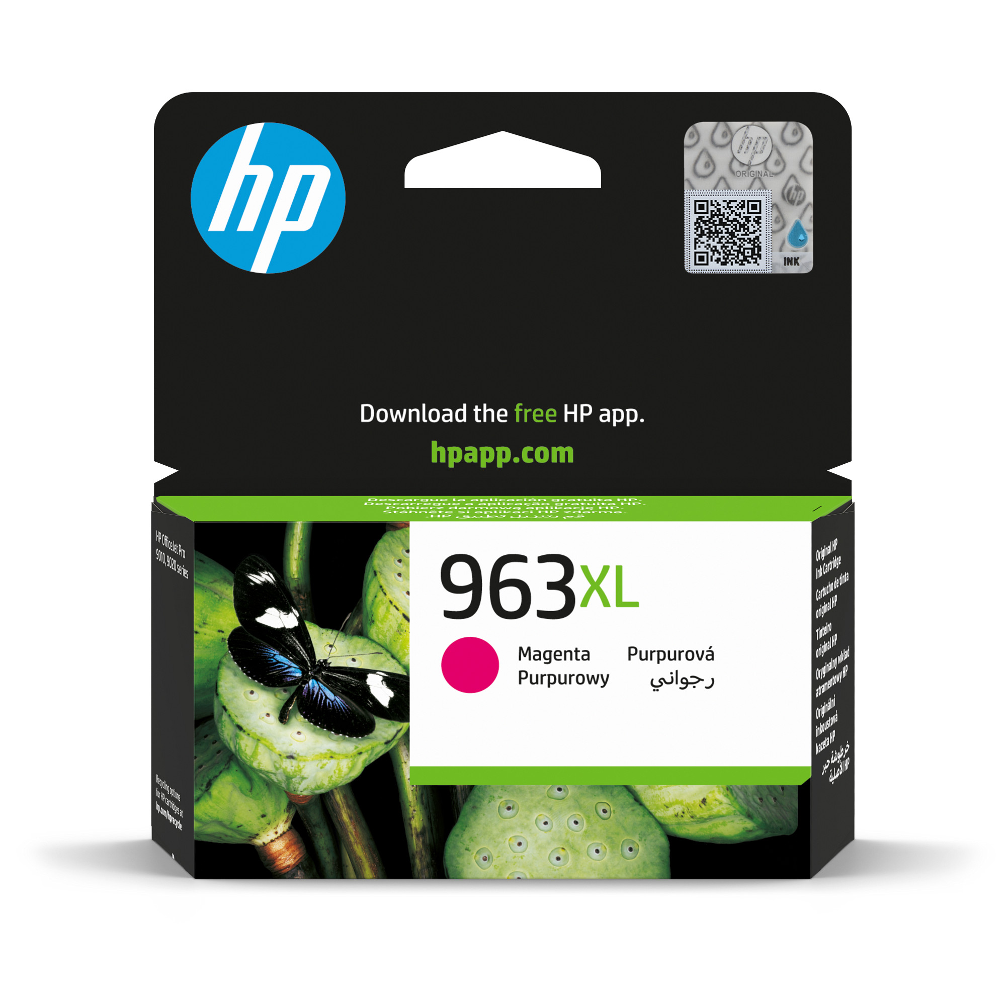 HP 963XL High Yield Magenta Original Ink Cartridge (1,600 pages)