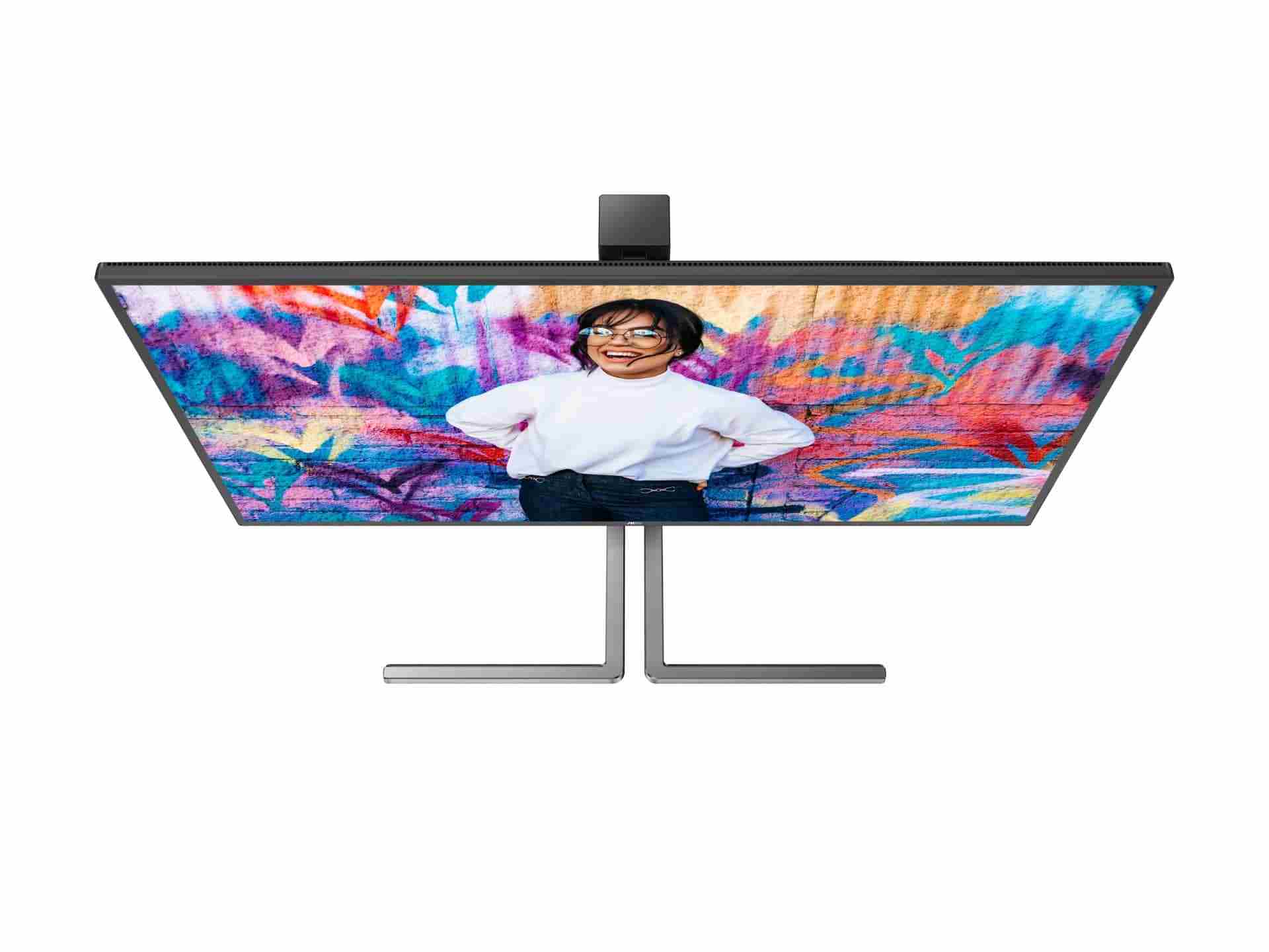 AOC MT IPS LCD WLED 27" U27U3CV - IPS nano color, 3840x2160, HDMI, DP, USB-C, USB 3.2, RJ45, pivot, repro