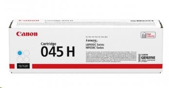 Canon TONER CRG-045H C azurový pro i-SENSYS LBP611Cn, LBP613Cdw, MF631Cn, MF633Cdw, MF635Cx (2200 str.)