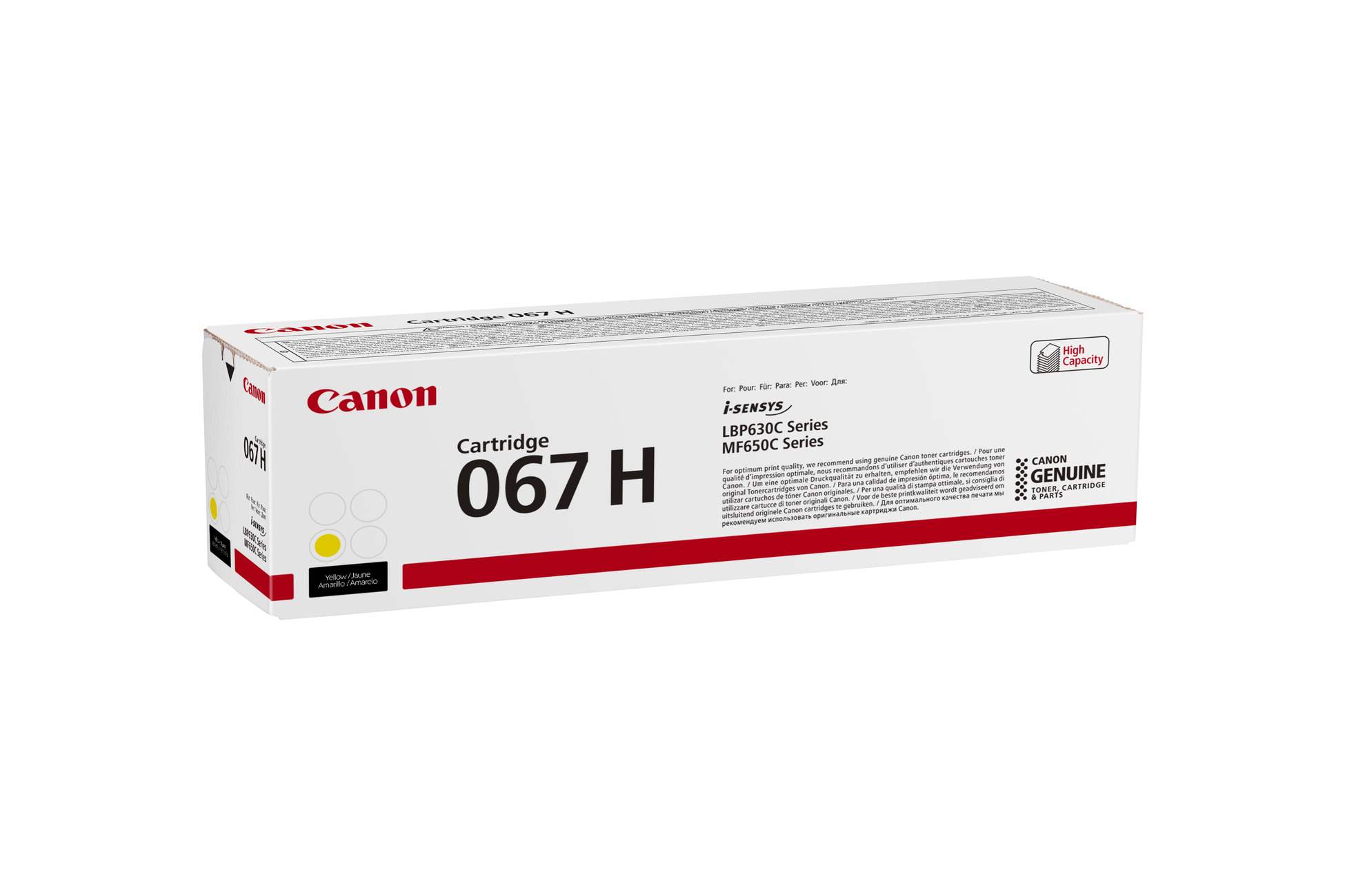 Canon TONER 067H žlutá pro i-SENSYS LBP631Cw, LBP633Cdwa, MF651Cw, MF655Cdw, MF657Cdw (2350 str.)