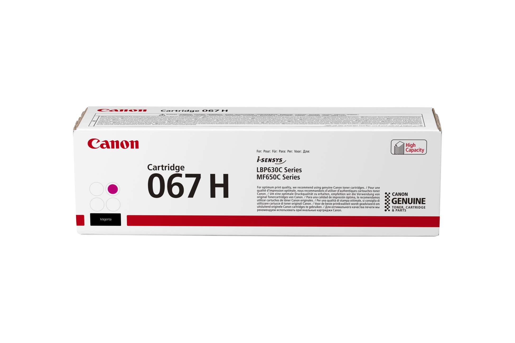 Canon TONER 067H purpurová pro i-SENSYS LBP631Cw, LBP633Cdw, MF651Cw, MF655Cdw, MF657Cdw (2350 str.)