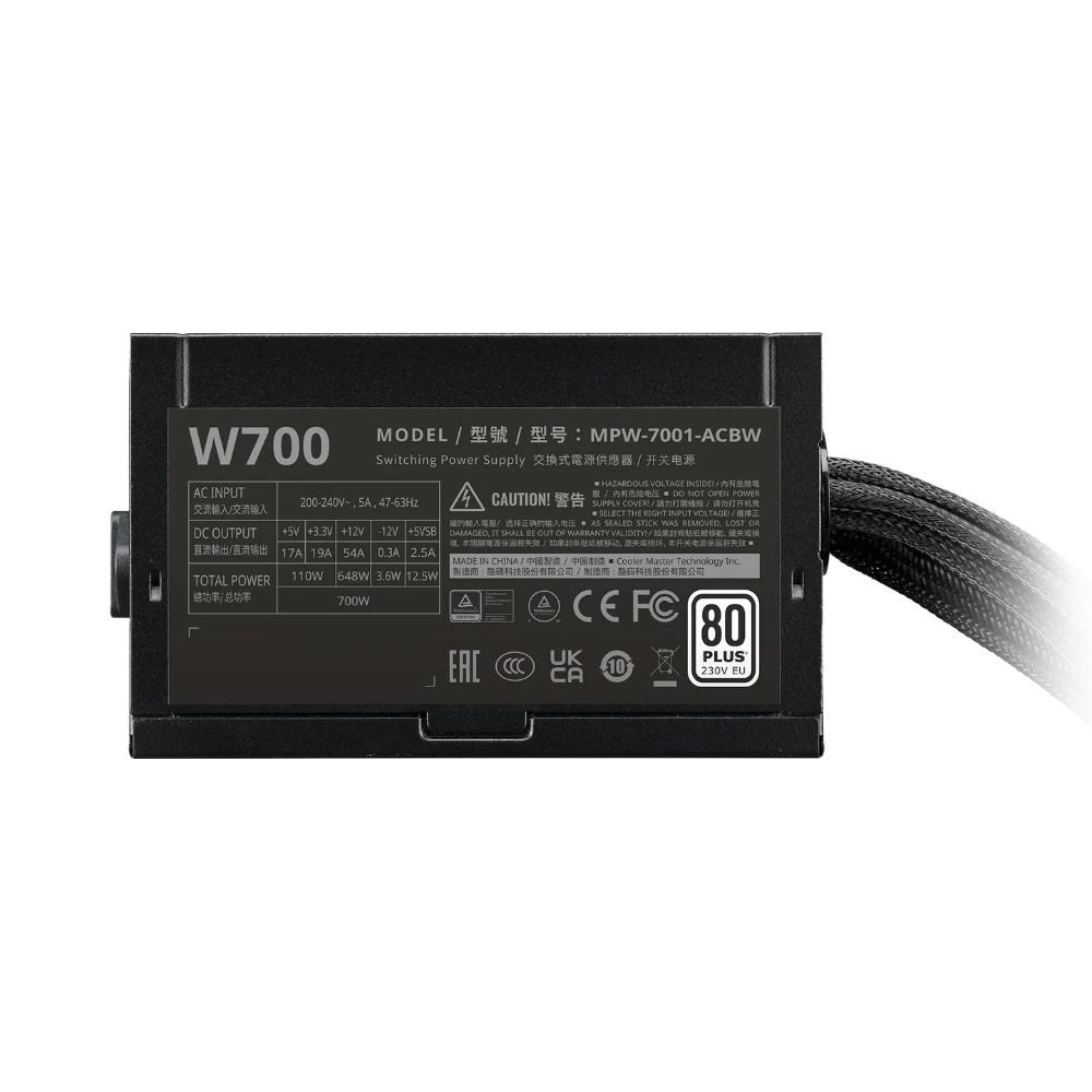Cooler Master zdroj Elite NEX W700 230V, 120mm, 80+ White, mesh