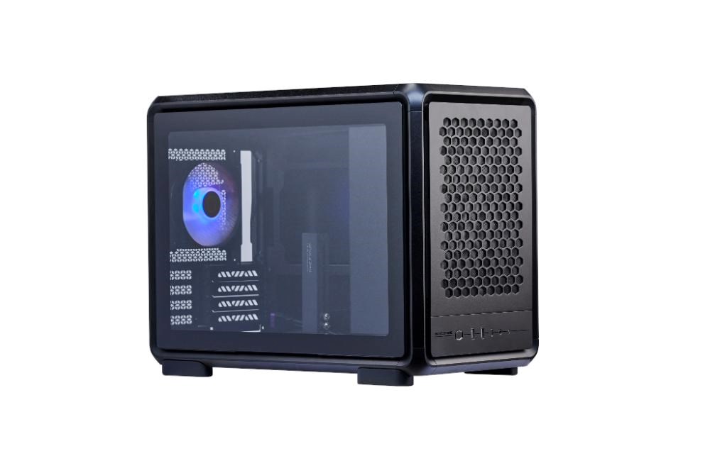 Cooler Master case MasterFrame 400 Mesh Black, mATX, Průhledná bočnice,1x 120mm ARGB Fan, Černá