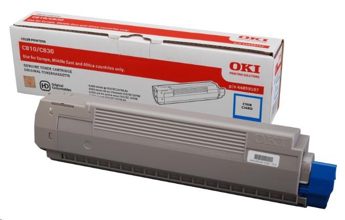 Oki Toner Cyan do C810/C830 (8.000 stránek)