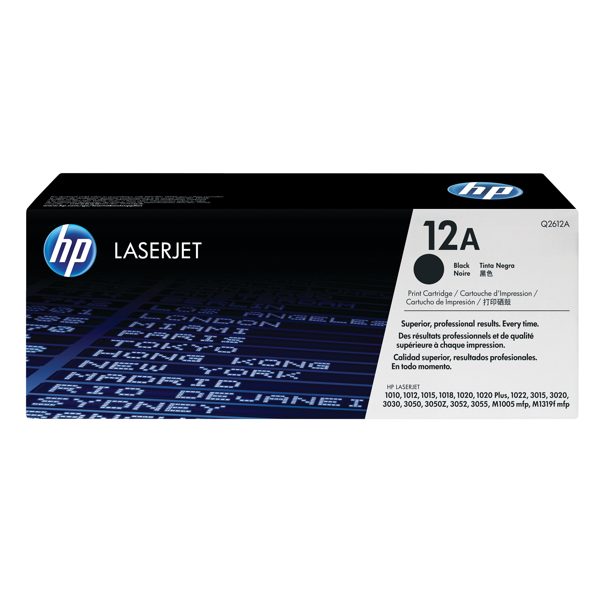 HP 12A Black LJ Toner Cart, Q2612A (2,000 pages)