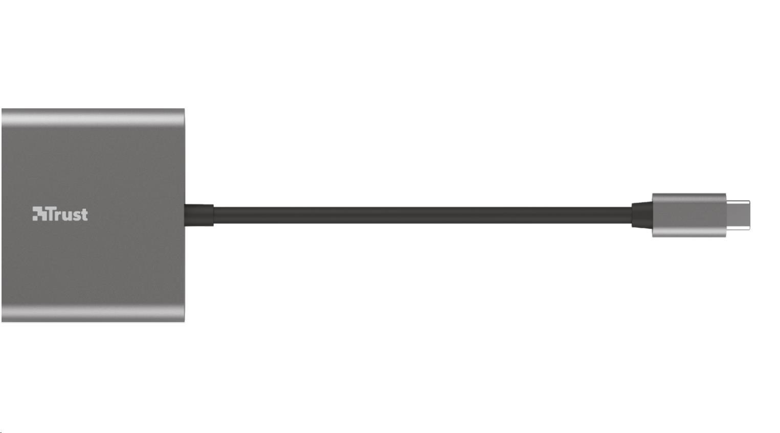 TRUST adaptér DALYX, 3-in-1, USB-C